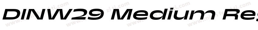 DINW29 Medium Regular字体转换